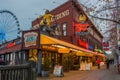 Seattle Waterfront Tourist Nightlife Royalty Free Stock Photo