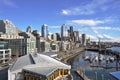 Seattle and waterfront view Royalty Free Stock Photo