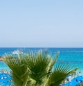 Seaview on the beach, sunny day on Protaras