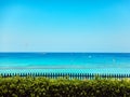 Seaview on the beach, sunny day on Protaras, Cyprus