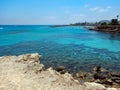 Seaview on the beach, sunny day on Protaras, Cyprus