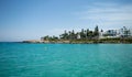 Seaview on the beach, sunny day on Protaras