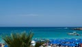 Seaview on the beach, sunny day on Protaras