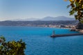 Seaview with a lighthouse Royalty Free Stock Photo