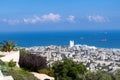 Seaview from mountain. Cityscape. Haifa