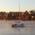 A seaview in the winter