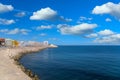 Seawall Along Cadiz Coast