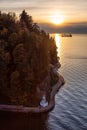 Seawall, Stanley Park, Downtown Vancouver, BC, Canada