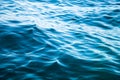 Seawater background. Blue water texture.