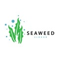 Seaweed Logo Simple Minimalist Design Illustration Template