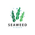 Seaweed Logo Simple Minimalist Design Illustration Template