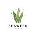 Seaweed Logo Simple Minimalist Design Illustration Template