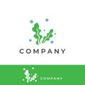 Seaweed logo with template illustration vector design