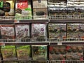 Seaweed on shelves selling