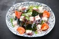 Seaweed and tofu tomato salad Royalty Free Stock Photo