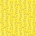 Seaweeds corn yellow background seamless pattern