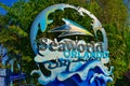 Seaworld sign at Theme Park. Orlando, Florida . February 26, 2019.