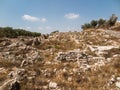Sebastian, ancient Israel, ruins and excavations Royalty Free Stock Photo