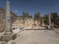 Sebastian, ancient Israel, ruins and excavations Royalty Free Stock Photo