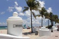 Sebastian Beach Entrance Fort Lauderdale Royalty Free Stock Photo