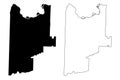 Sebastian County, Arkansas U.S. county, United States of America,USA, U.S., US map vector illustration, scribble sketch