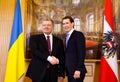 Sebastian Kurz and Petro Poroshenko