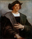 Posthumous portrait of Christopher Columbus by Sebastiano del Piombo, 1519 Royalty Free Stock Photo