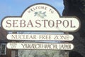 Sebastopol sign Royalty Free Stock Photo