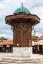 The Sebilj fountain in Sarajevo