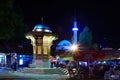 Sebilj and street scene, Sarajevo Royalty Free Stock Photo