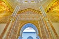 The sebka decor in old mosque, Palacio de la Madraza, Granada, Spain