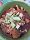 seblak Indonesian food that has many ingredients