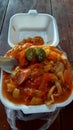 Seblak spicy Indonesian food