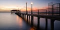 Sebring City Pier at sunset, Florida