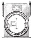 Sec meter, invariable measure, vintage engraving Royalty Free Stock Photo