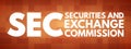 SEC - Securities and Exchange Commission