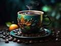 Secangkir Kopi Hitam Royalty Free Stock Photo