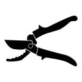 Secateur black color icon . Royalty Free Stock Photo