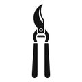 Secateur instrument icon simple vector. Work blade