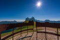 Seceda observation deck, South Tyrol.