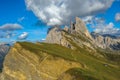 Seceda peak, Odle mountain range, Gardena Valley, Dolomites