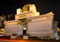 Secession Exibition Hall in Vienna at night Royalty Free Stock Photo
