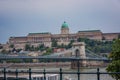 Secheni Bridge and Buda Castle Royalty Free Stock Photo