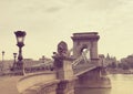 Secheni Bridge in Budapest Royalty Free Stock Photo