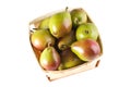 Seckel Pears in Basket Royalty Free Stock Photo