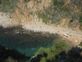 Seclude beach, Costa Brava Royalty Free Stock Photo