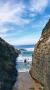 Secluded Beach Behind Remarkable Cave, Port Arthur, Tasmania, Australia.