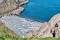 A secluded beach cove where grey and common seals are often found Royalty Free Stock Photo