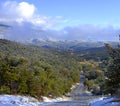 Albequerque Backroad downhill Royalty Free Stock Photo