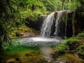 Peaceful waterfall